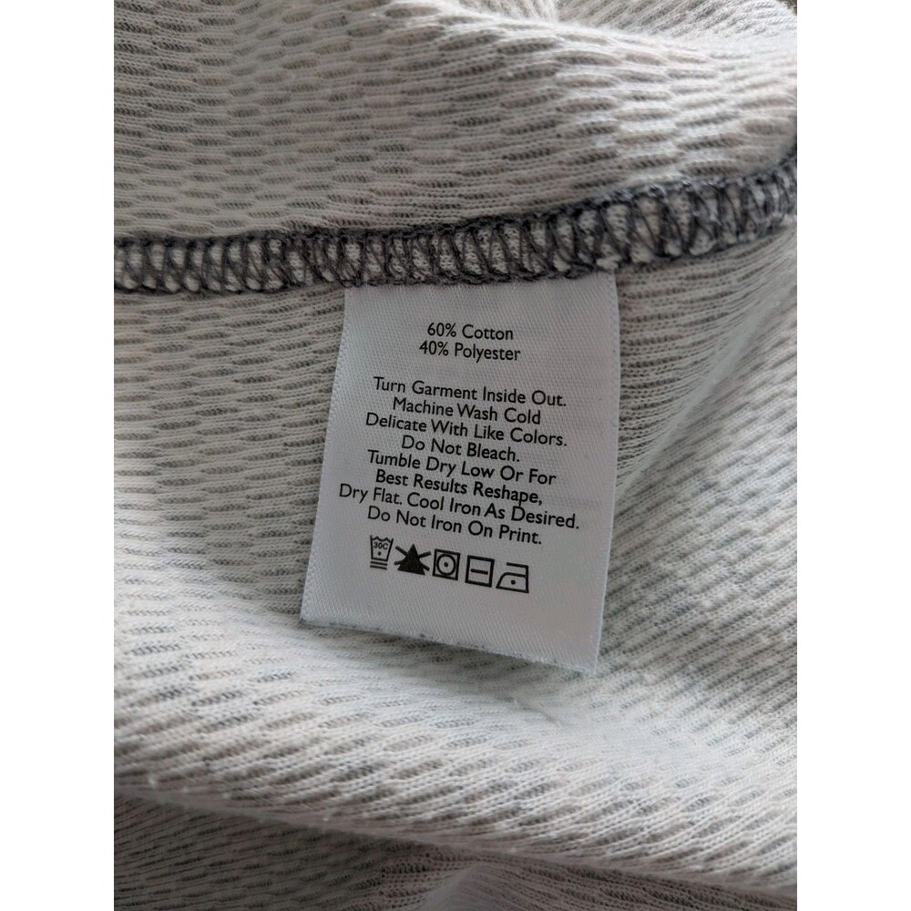 Eddie Bauer Outdoor Top Womens 2XL French Terry Sweatshirt Cool Grey Floral Norm - Picture 11 of 13